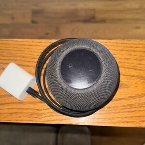 Black Smart Speaker with Charger
